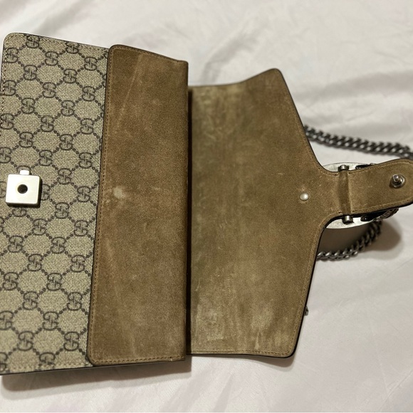 This is authentic Gucci GG Supreme Monogram small Dionysus shoulder bag. - Picture 8 of 12